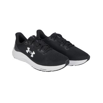 Under Armour Laufschuh UNDER ARMOUR UA Charged Pursuit 4, Damen, Gr. 48,5, schwarz-weiss (schwarz, schwarz, wei&szlig;), Synthetik, Textil, Schuhe Laufschuh