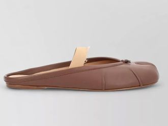 Maison Margiela split toe flat sole leather mules
