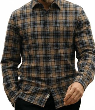 HIROSHI KATO Ripper Triple Twist Plaid Shirt In Daylight
