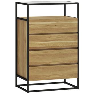 HOMCOM C&oacute;moda 60x40x94.5 cm teca