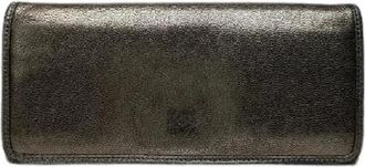 Loewe Pre-owned Leather Wallet - Dames - Vintage Accessoires - Grijs - ONE Size - Leer - Vintage