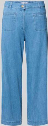 Raphaela by Brax Regular Fit Culotte aus Baumwoll-Mix in Blau, Gr&ouml;&szlig;e 38
