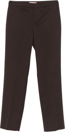 Twinset Slim-fit broek - Dames - Slim Fit Broeken - Bruin - S - Leer - Broeken