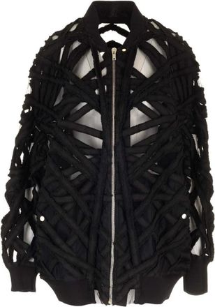 Rick Owens Dames, Jassen, Zwart, Maat: XS Denim