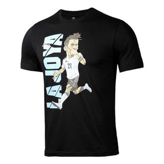 adidas Soccer La Joya Icon T-Shirt Black White Blue GL1984