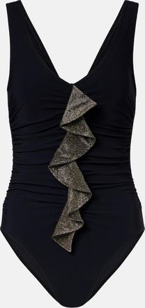 Karla Colletto Helena ruffled swimsuit