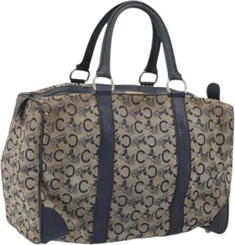 Celine Pre-owned Handbags, female, Blue, Size: ONE SIZE Pre-owned Canvas Handbag