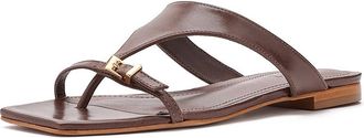 Schutz Tana Flat Womens Sandals Root Brown : 10.5 M, Leather