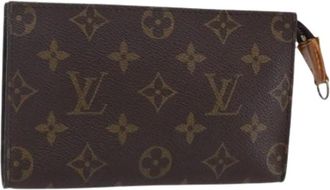 Louis Vuitton Pre-owned Clutches, female, Brown, Size: ONE SIZE Pre-owned Canvas Pouch