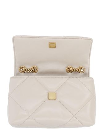 Tory Burch Womens Kira Small Bag Beige Leather Shoulder