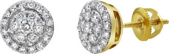 LuvMyJewelry Glacier Shine 14K Yellow Gold Diamond Stud Earrings - 0.4ct