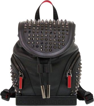 Christian Louboutin Black Leather Backpack (Pre-Owned)