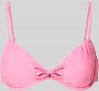 Pieces Bikini-Oberteil mit B&uuml;geln Modell BAOMI in Rosa, Gr&ouml;&szlig;e XL