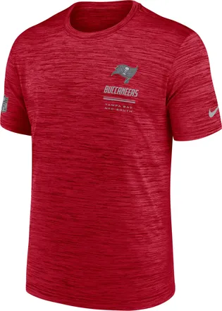 Nike Tampa Bay Buccaneers Sideline Team Issue Velocity Nike Mens Dri-FIT NFL T-Shirt in Red | 02ER6DL8B-7VD