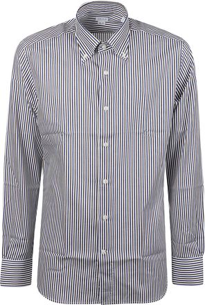 Orian Vertical Striped Slim-Fit Long Sleeve Formal Shirt
