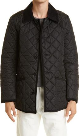 Mackintosh Kingdom Nylon Quilted Jacket in Black at Nordstrom, Size 42