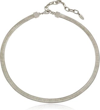 Ettika Brooklyn Snake Chain Necklace in Rhodium at Nordstrom