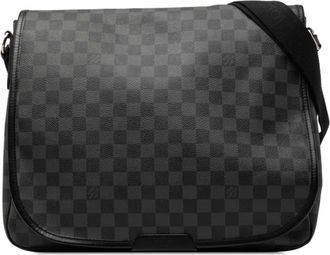 Louis Vuitton Black Pvc Leather Shoulder Bag (Pre-Owned)