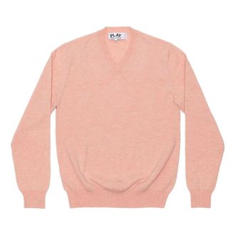 Comme Des Gar&ccedil;ons (WMNS) COMME des GARCONS PLAY V-Neck Pullover Sleeve Heart Pink AZ-N089-051-5