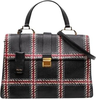 Miu Miu Pre-owned Satchel - Dames - Vintage Handtas - Veelkleurig - ONE Size - Leer - Vintage