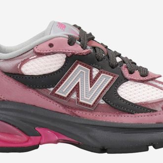 New Balance Unisex Sneakers Pink Leather-Mesh Leather-Synthetic-Mesh Trainers Leather/synthetic/mesh