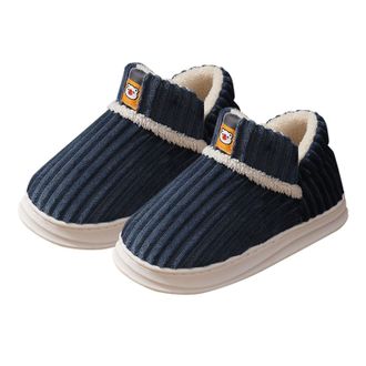 Generic Womens Corduroy Sherpa Slippers - Warm Plush House Shoes for Women, Soft Fleece Lined Indoor Footwear, Non Slip Memory Foam Design, Highlighting Thick