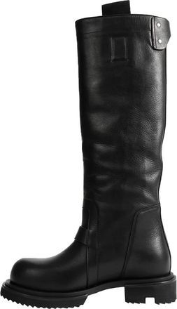 Rick Owens Knee Pull On Gabe Boot - Dames - Hoge Laarzen - Zwart - 38 EU - Katoen - Schoenen