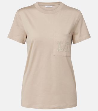 Max Mara Top in cotone con ricamo