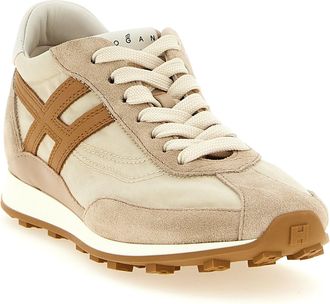 Hogan Womens Beige Polyamide Athletic Sneakers