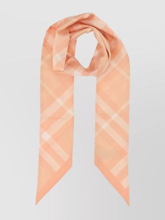 Burberry checked silk scarf