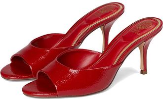 Vince Camuto Prynn High Heel Mule Sandal Womens Dress Sandals Flame : 6.5 M, Leather