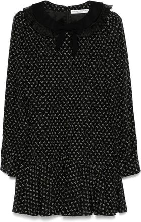 Alessandra Rich Floral-Print Dress - Womens - Silk