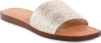 Seychelles Palms Perfection Slide Sandal in Light Gold at Nordstrom, Size 6.5