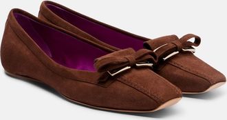 Roger Vivier Ballerine Trompette in suede