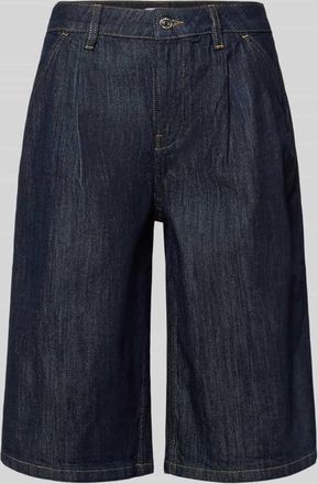 Gina Tricot Long Shorts mit Eingrifftaschen in Dunkelblau, Gr&ouml;&szlig;e 34