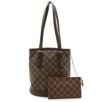 Louis Vuitton Pre-owned Bucket Bags, female, Brown, Size: ONE SIZE Pre-owned Bucket Bag