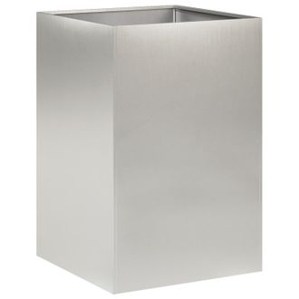 vidaXL Macetero De Jard&iacute;n Plateado 40 X 40 X 75 Cm Acero Inoxidable Vidaxl