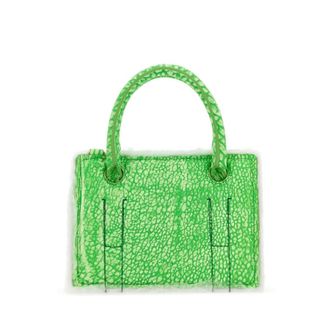 DENTRO Printed Leather Mini Otto Handbag