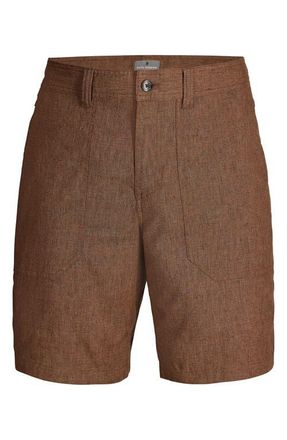 Royal Robbins Hemp Blend Adventure Shorts in Dark Walnut at Nordstrom, Size 34