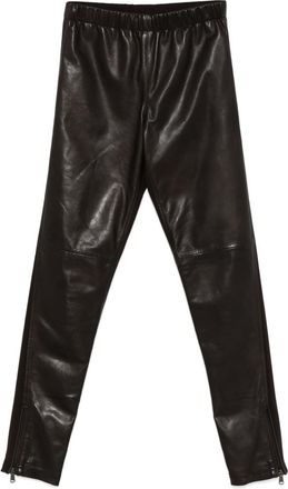 Parosh Dark Brown Maciock Panelled Leggings