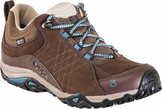 Oboz Footwear Womens Sapphire Low Bdry Hiking Shoe In Chestnut/hydro