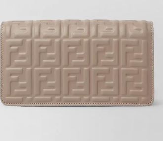 Fendi baguette lambskin wallet on chain bag