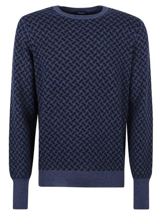 Drumohr Patterned Rib Sweater