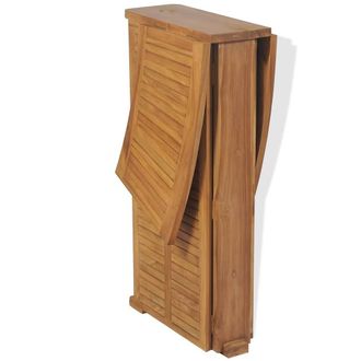 Berkfield Home Durable Folding Bar Table 155x53x105 cm Solid Teak Wood in Brown | Size: 155 x 53 x 105 cm