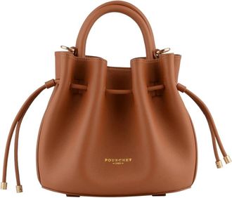 Pourchet Florin Bucket Bag - Dames - Schoudertassen - Bruin - ONE Size - Leer - Tassen