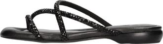 Ash Rubis Micro Suedenero - Dames - Sandalen - Zwart - 41 EU - Leer - Schoenen