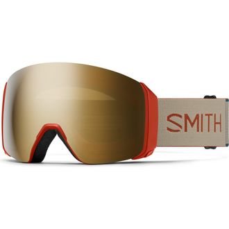 Smith 4D MAG XL ChromaPop Snow Goggles in Rust /Sun Black Gold at Nordstrom