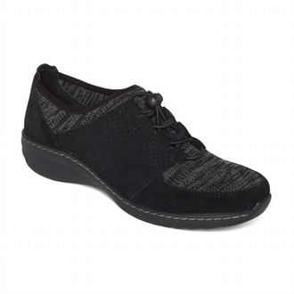 Aetrex Womens Casey Slip-On Sneaker In Black