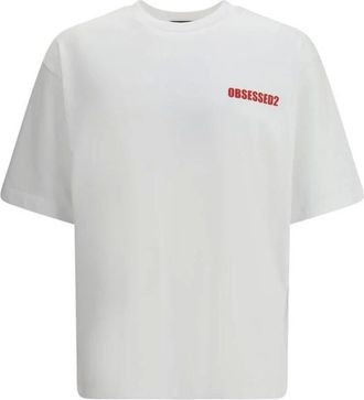 Dsquared2 Heren, Tops, Wit, Maat: XL Katoen