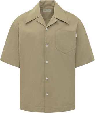 Ami SS Wide Shirt - Heren - Korte mouwen Overhemden - Groen - L - Overhemden